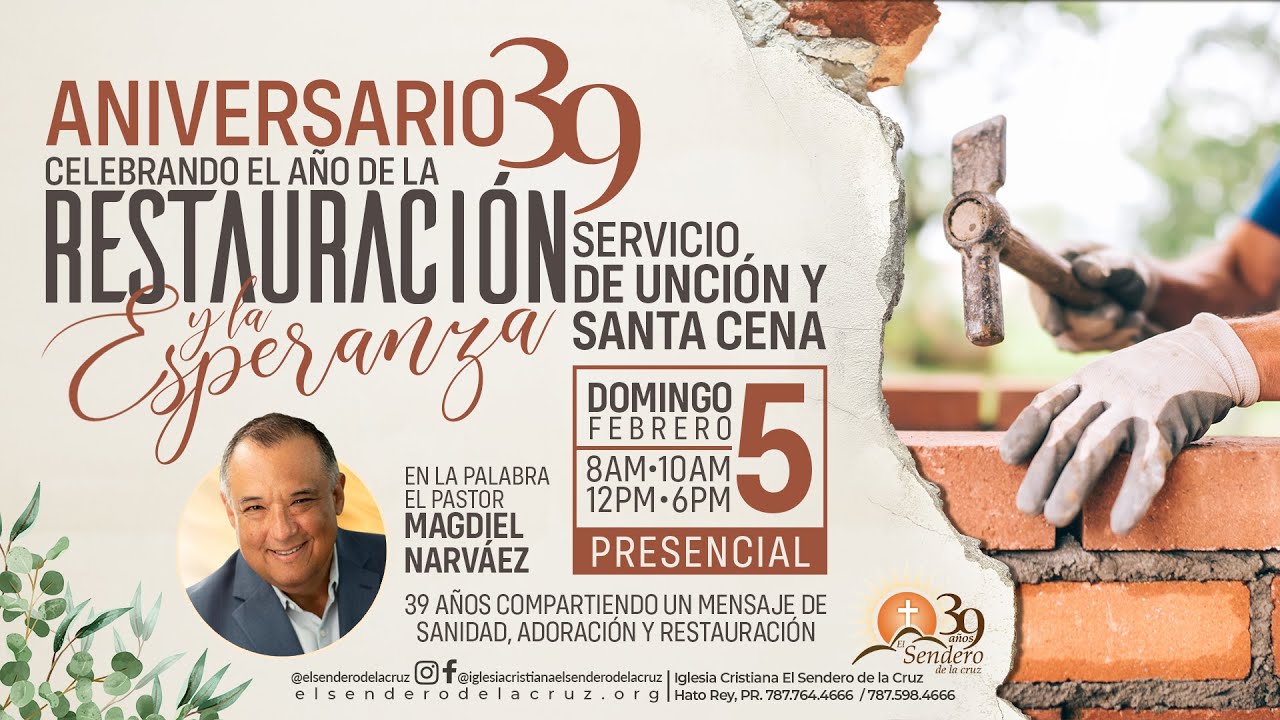 Servicio de Adoración y Ministración 8:00a.m. Santa Cena / Pastor:Magdiel Narvaez