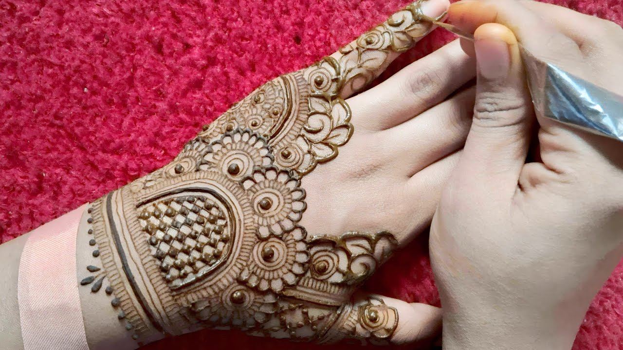 New Back Hand Mehndi Design | Simple Mehndi Design | Back Hand Beautiful Mehndi Design