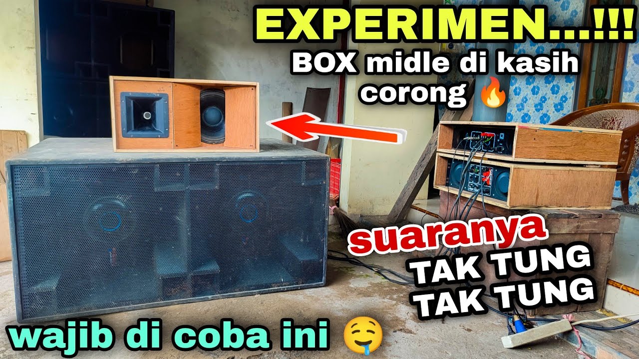 Experimen...!!! Box line array yang di beri corong || ternyata suaranya SUPER ISTIMEWA 😍