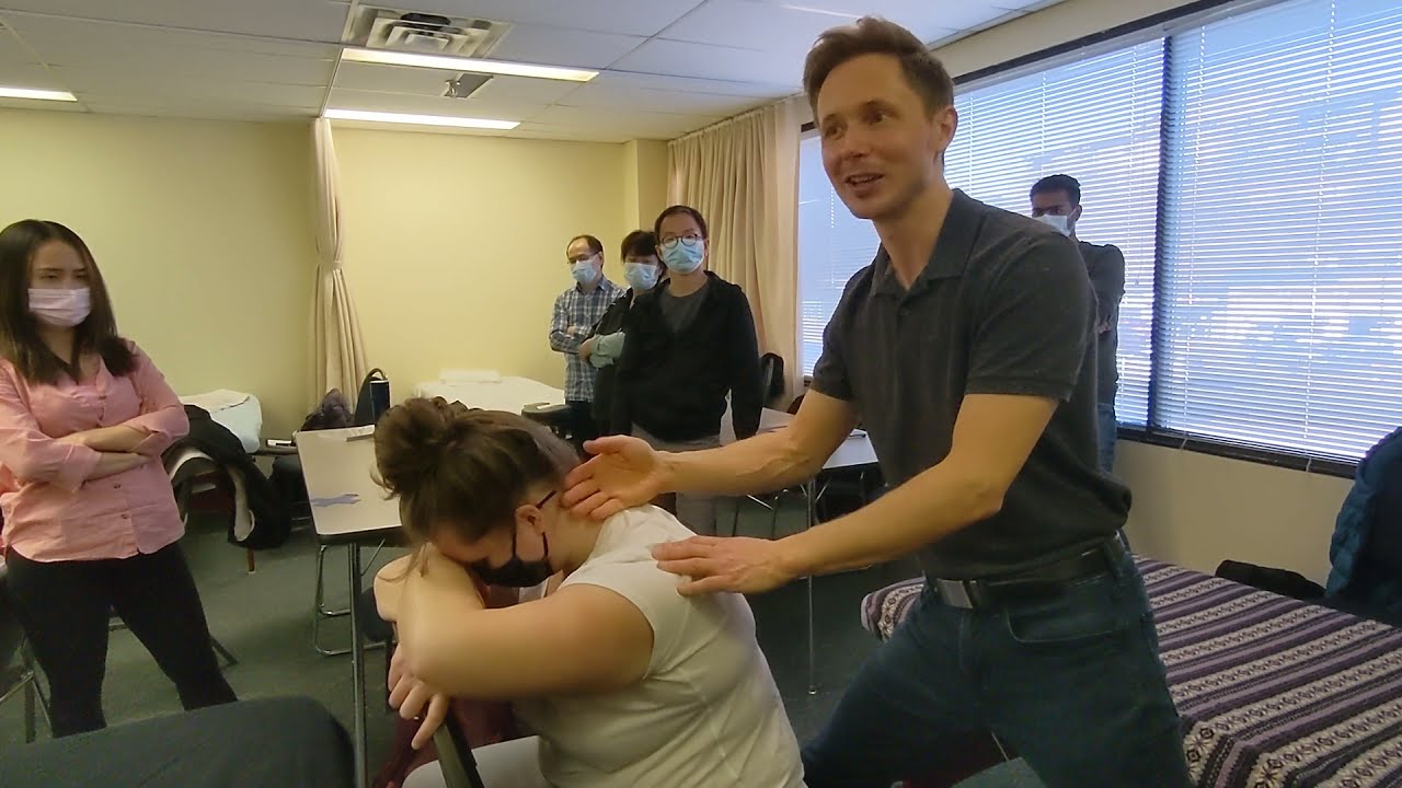 Acupressure Massage - Neck and Upper Back - Sitting Position