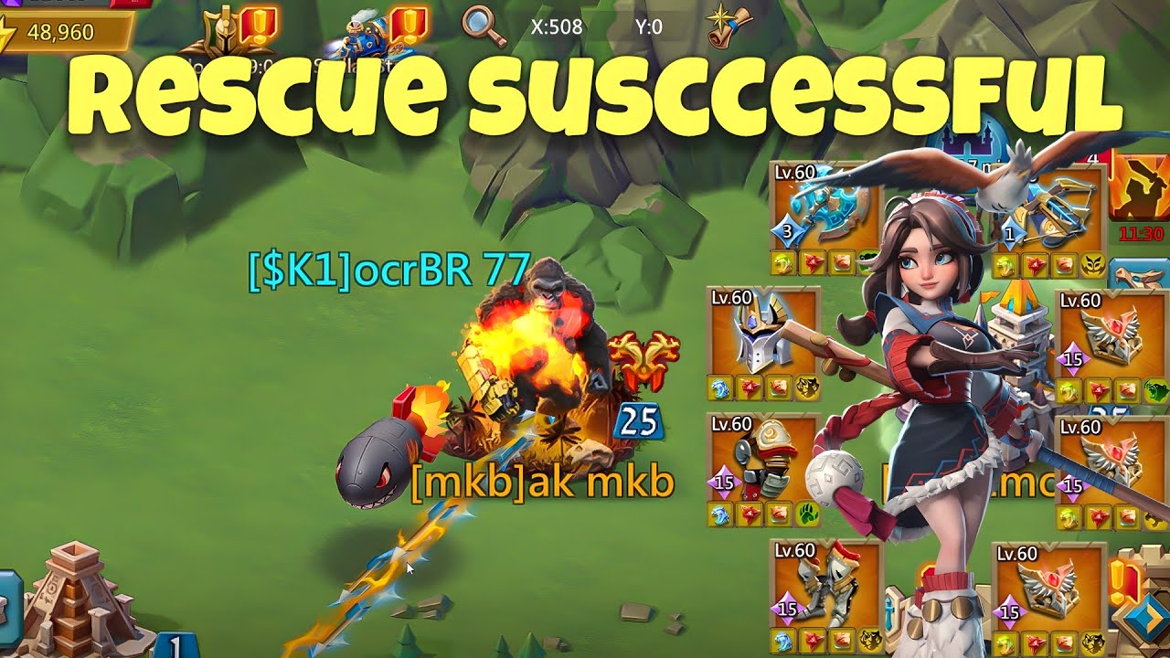 Lords Mobile - Emperor rescue mission susccessful. Back to back rallies until burn it
