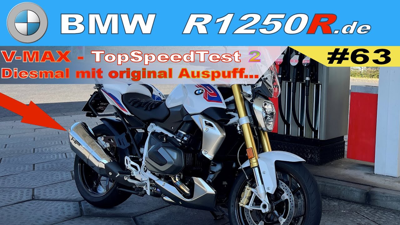 BMW R1250R | High-Speed-Test auf der A 48 mit original ESD