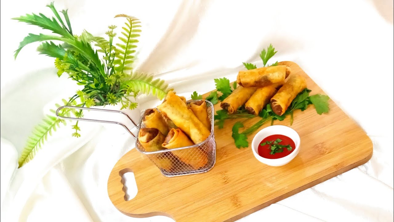Cigares aux épinards et crevettes🦐🥬 👍نيم السبانخ والكروفيت🥬🥬🦐🦐Recette Thermomix