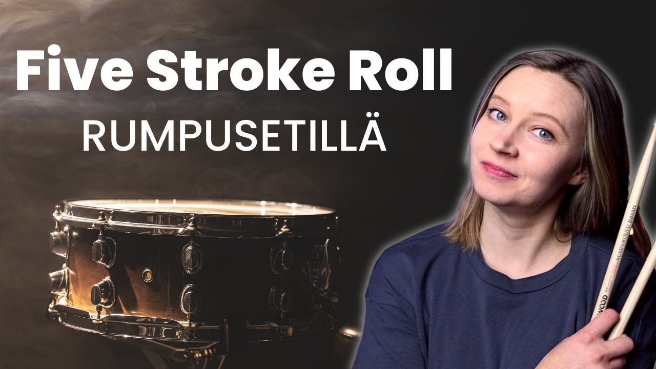 Helpoin tapa soveltaa Five Stroke Roll -rudimenttia rumpusetille