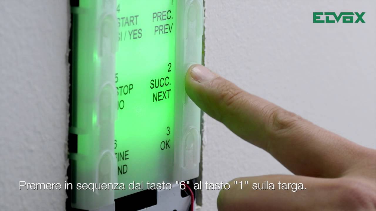 Videocitofonia Elvox Due Fili Plus: programmazione automatica by Vimar