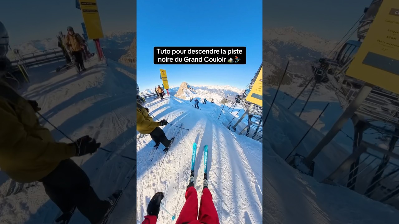 Mes astuces et conseils pour descendre plus facilement la piste du Grand Couloir de Courchevel 🏔️⛷️