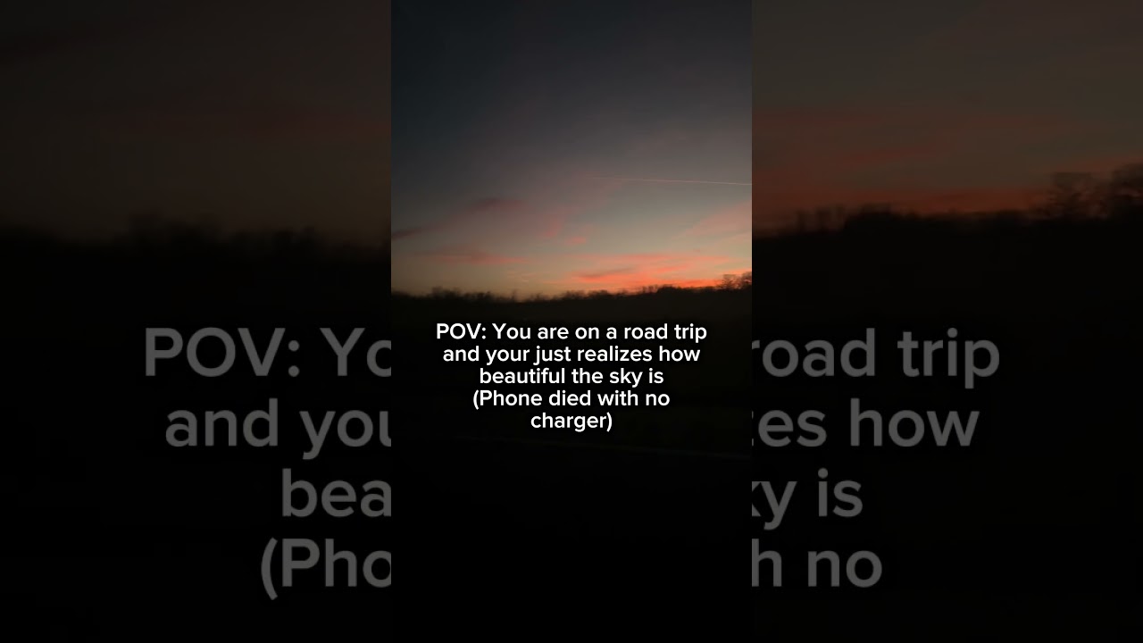 They sky is so beautiful