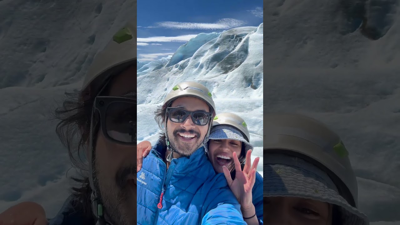 DRINKING 18,000yr old water at Perito Moreno Glacier, Argentina  #hindi #travel