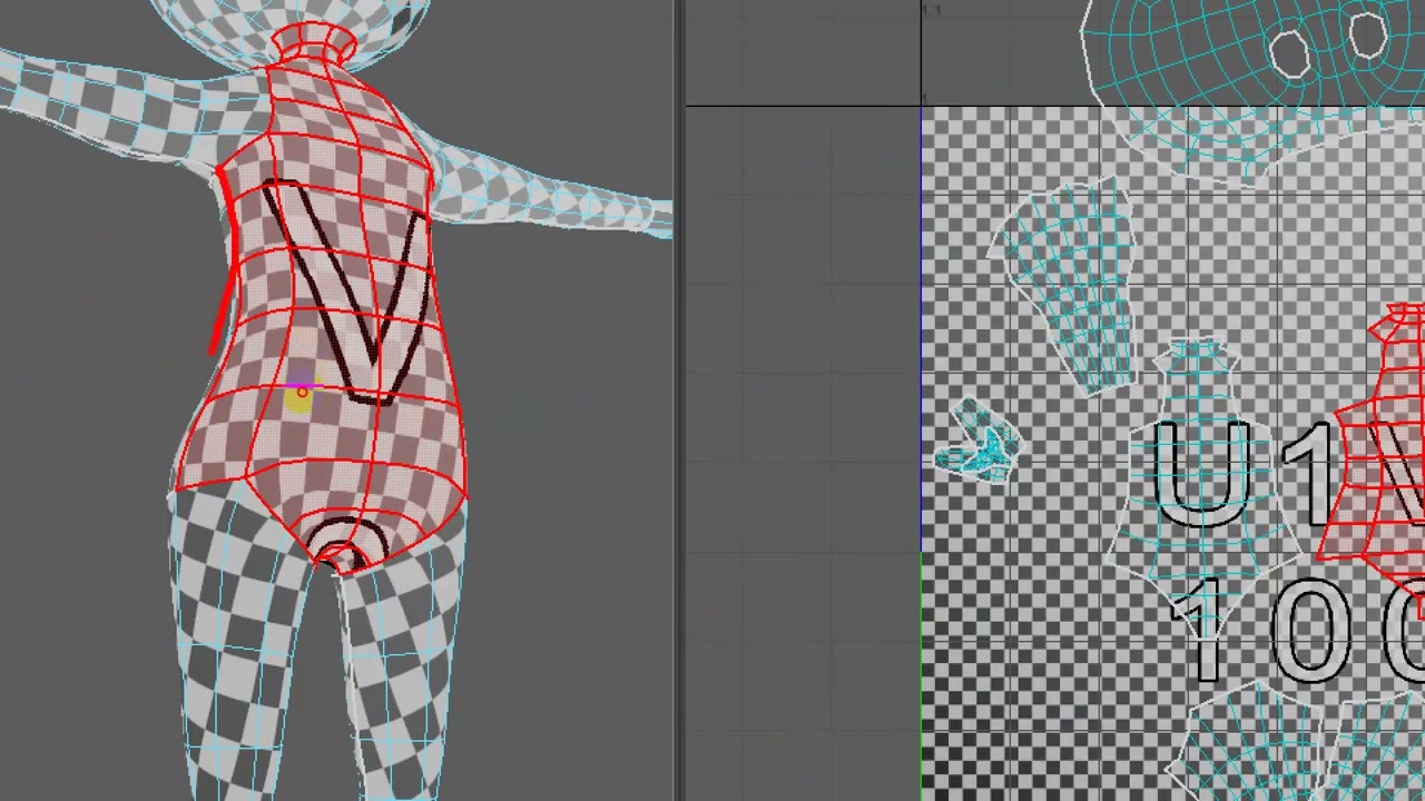 dọn dẹp file cắt UV bằng Maya 3D -  P1