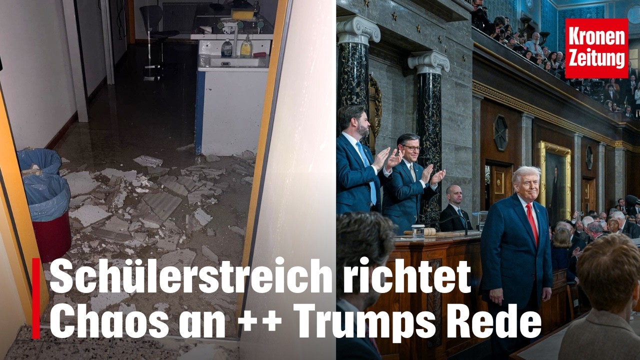Schülerstreich richtet Chaos an ++ Trumps Rede