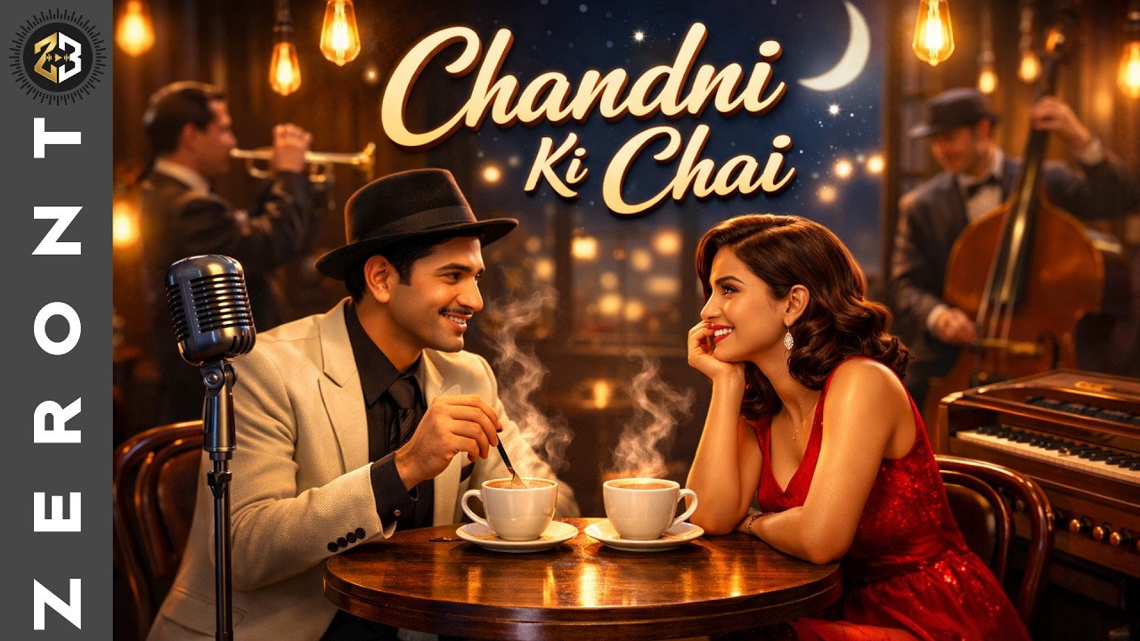 Chandni Ki Chai ☕🌙 | Vintage Jazz Filmi Love Song | Romantic Swing Hindi Song | Zeront BeatCircle