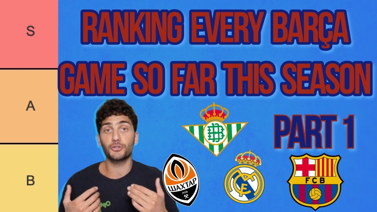 Ranking Every Barca Game So Far this Season (Pt1)