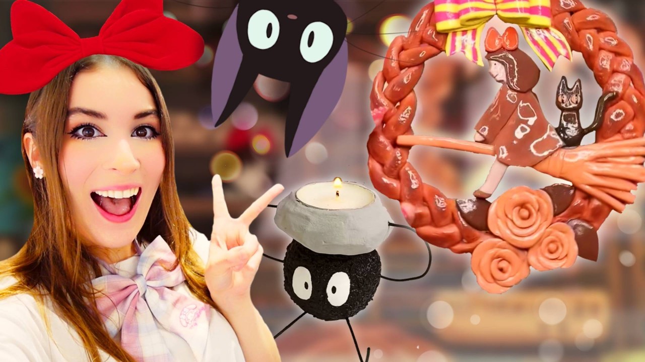 Des sculptures en argile inspirées du Studio Ghibli?? ✨ | compilation shorts pinku_kiwi 🌸