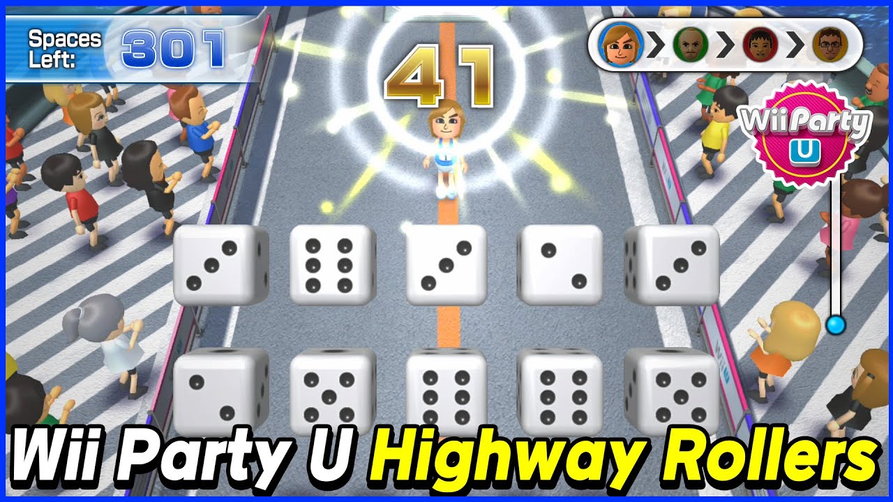 Highway Rollers Showdown: Yukchan, Sho, Victor and Bernd | Wii Party U With Alexgaming