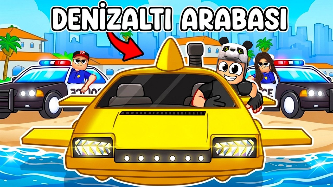 GTA 5'te Denizaltı Arabayla Kaçış Şoförü Oldum (Heronpuppy GTA 5)