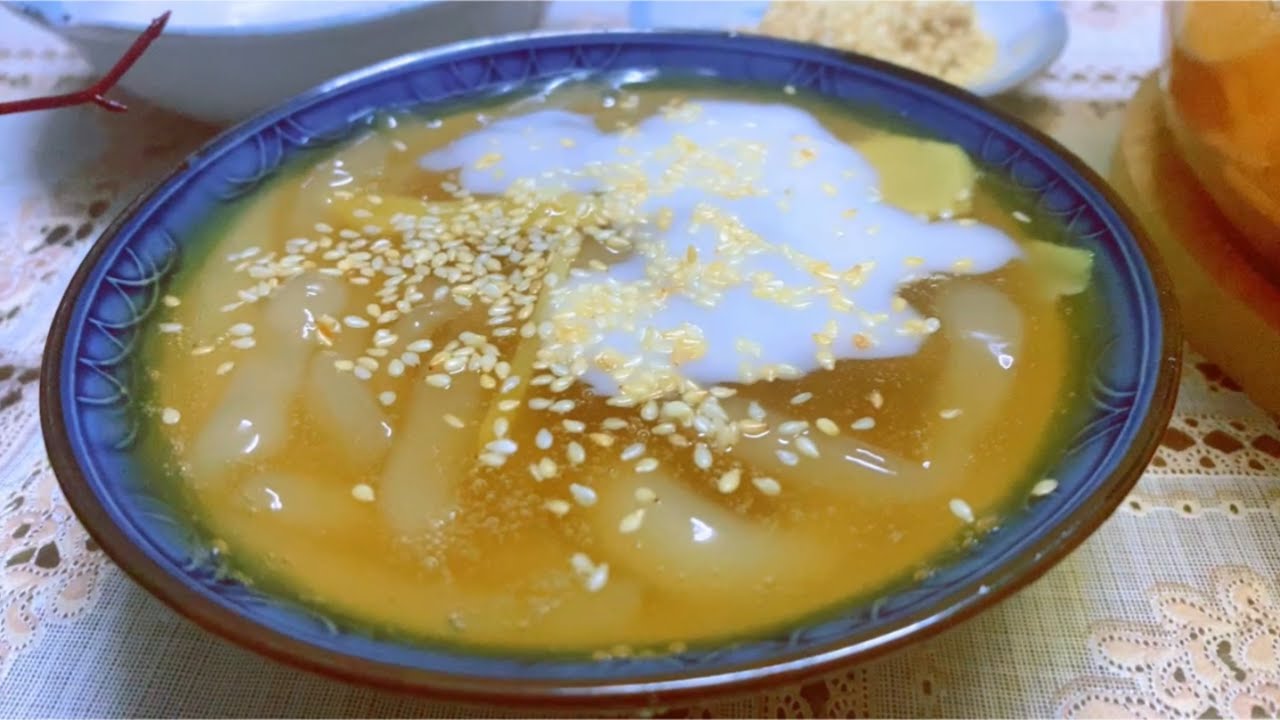 CHÈ BÁNH CANH NGỌT | CÁCH NẤU CHÈ BÁNH CANH ĐƯỜNG THỐT NỐT ĂN CÙNG NƯỚC CỐT DỪA BÉO THƠM