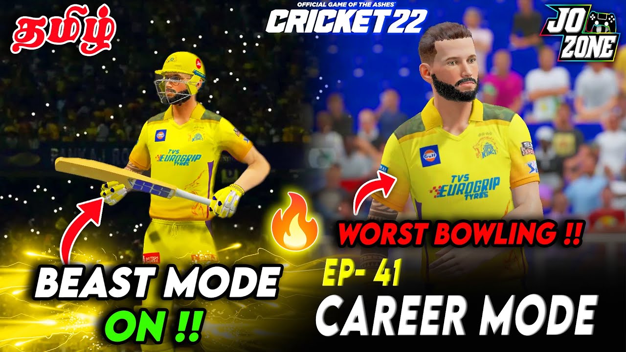 🎇மிரட்டல் அடி சம்பவம் | IPL Debut ! CSK vs LSG | Cricket 22 Career Mode Episode No.41 ! | Jo Zone