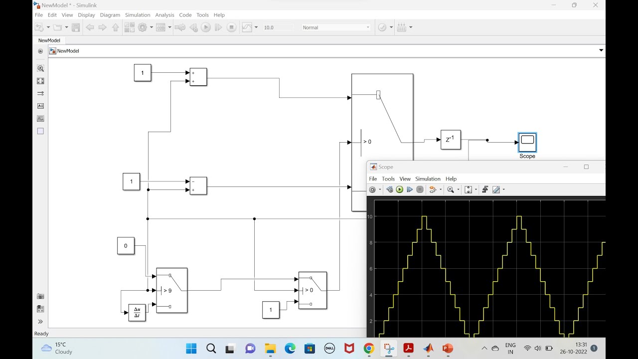 Simulink Part 5 | Up Counter & Down Counter | Up-Down Counter Toggle |