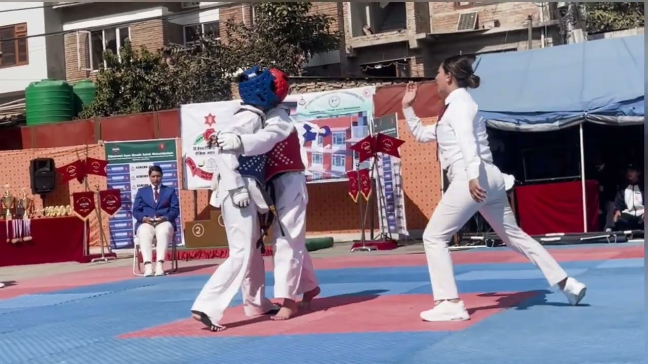 Niruta Tamang in 6th COAS Girls Taekwondo Championship #bhaktapur #martialarts #taekwondo