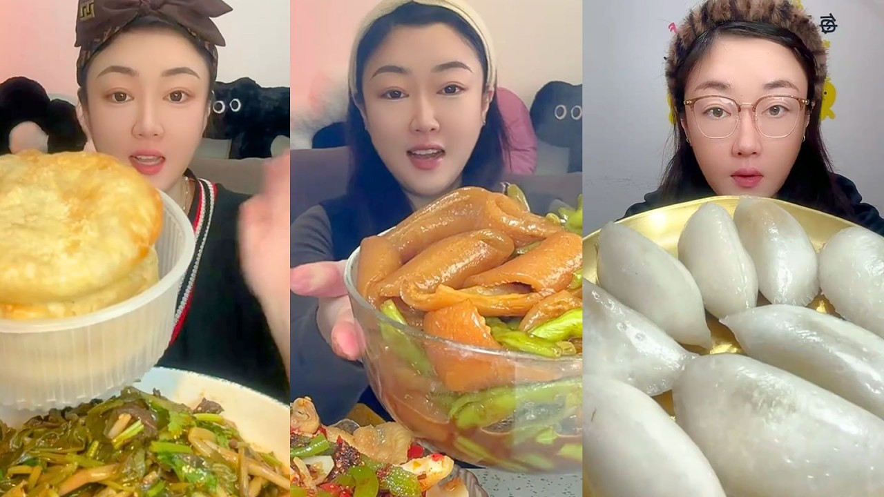 Extreme Chinese Mukbang – Insane Textures & Giant Bites #164