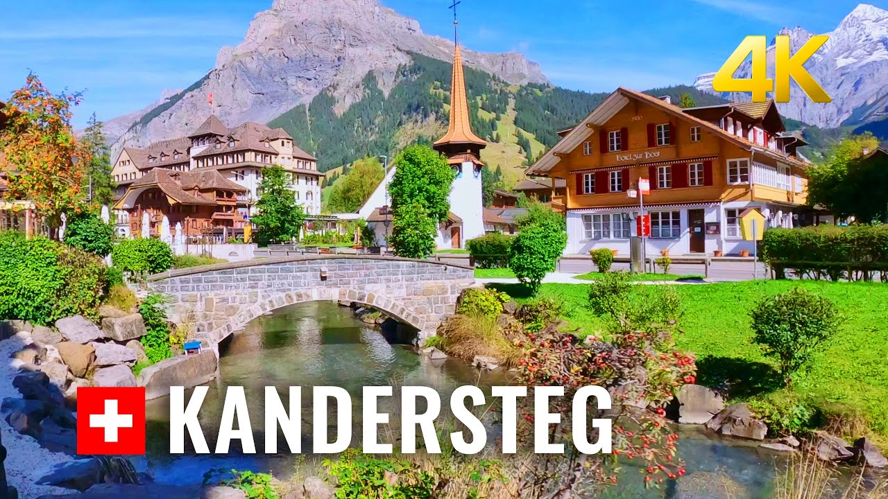 Kandersteg 🇨🇭 Switzerland's most beautiful villages, scenic walking tour