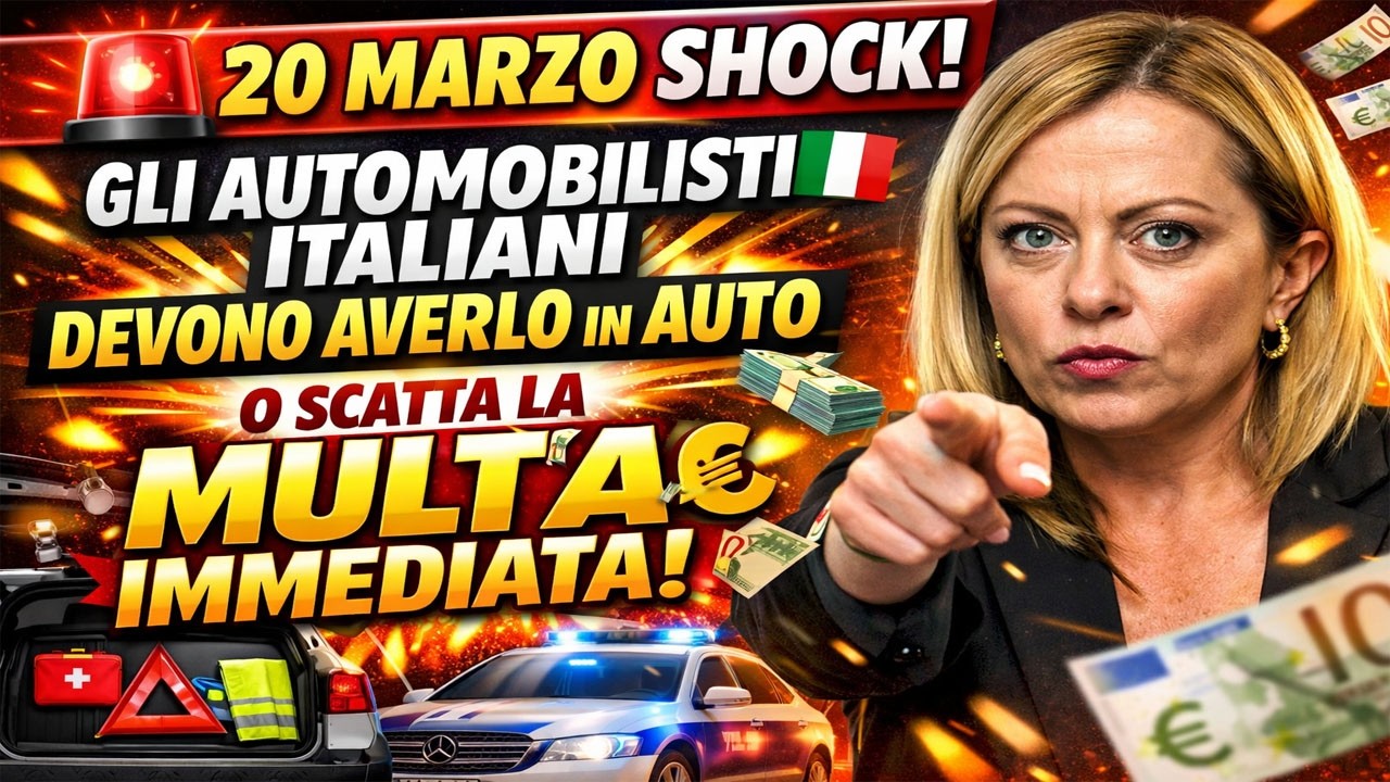 🚨 20 Marzo Shock! Gli Automobilisti Italiani Devono Averlo in Auto o Scatta la Multa Immediata 💸