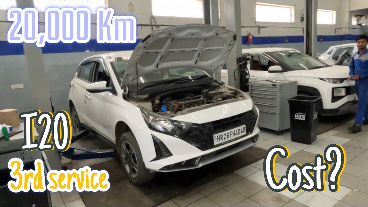 Hyundai i20 sportz 3rd service Cost 😱  20,000 Km @The A.G_Auto