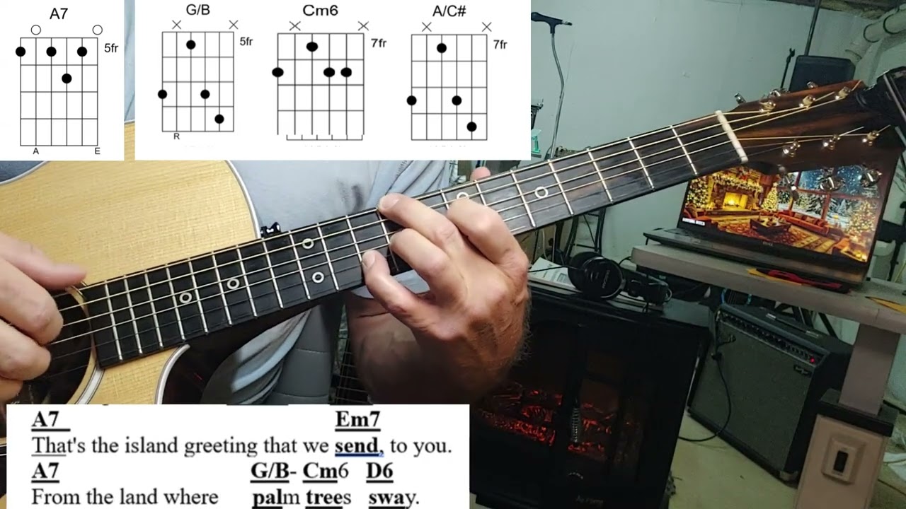 MELE KALIKIMAKA *New* version COMPLETE Guitar Lesson All CHORDs to Mele INTRO SOLO lesson + DIAGRAMS