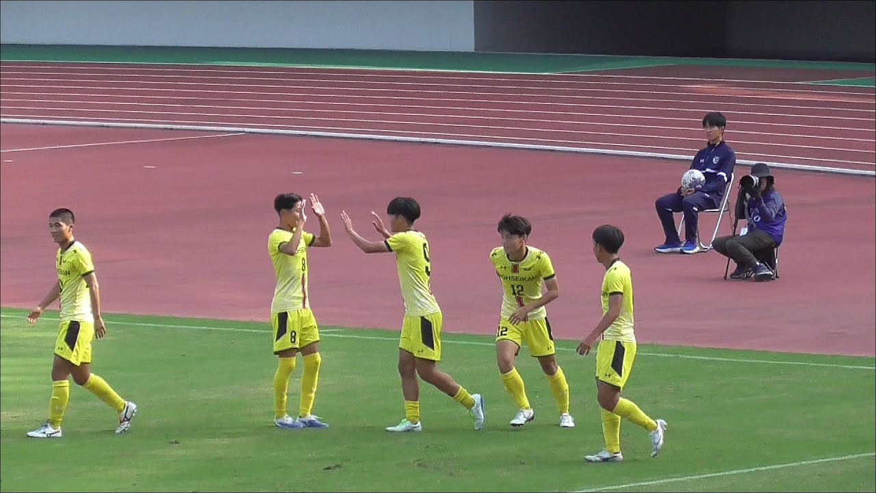 準決勝　前半　創成館　先制ゴール　創成館ＶＳ海星　第１０４回全国高校サッカー選手権長崎県大会　トランス・コスモススタジアム長崎　２０２５１１０２