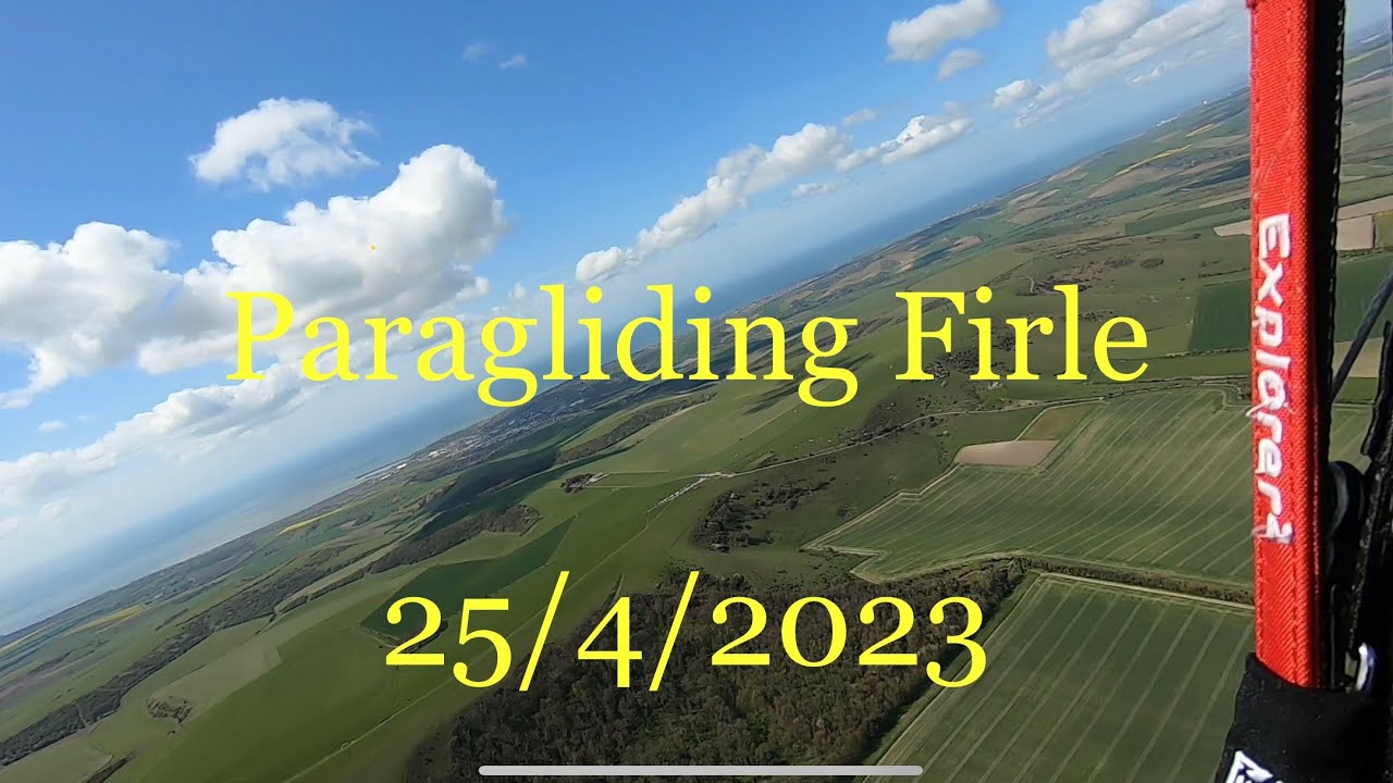 Paragliding Firle 25/4/2023 on my Gin Explorer 2. Trying to go XC!!