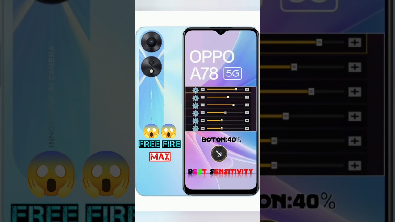 OPPO a78 5g sensitivity settings for free fire best headshot settings #oppo