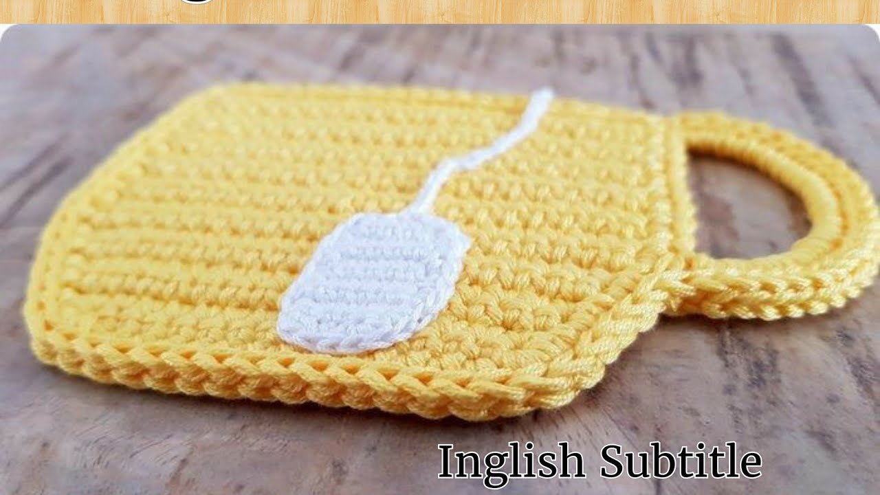 Presina Uncinetto/ English subtiles/Crochet pot holder/ Tazza di tè