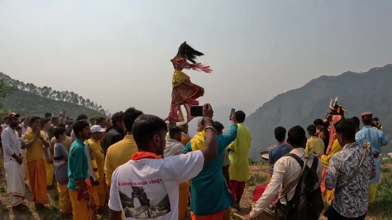 मां नारी चंडिका का विकराल स्वरूप। धौलागिरी चंडिका और कोठगी की चंडिका से मिलने के लिए मां हुई विकराल