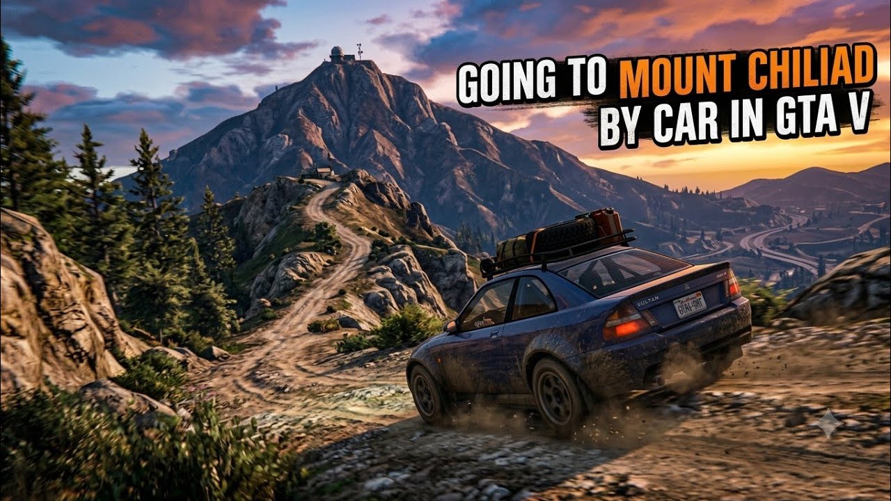 Gtav going on mount chiliard by sportscar part1