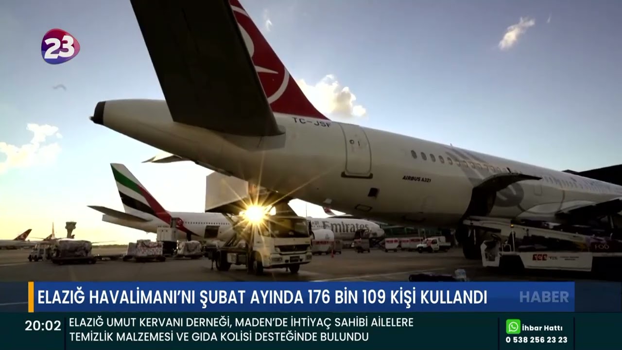 ELAZIĞ HAVALİMANI’NI ŞUBAT AYINDA 176 BİN 109 KİŞİ KULLANDI