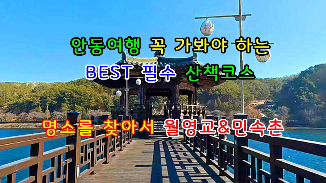 4K 전통과 역사의 도시 안동 스케일이 역대급인 흥미로운 목조다리 월령교&안동민속촌