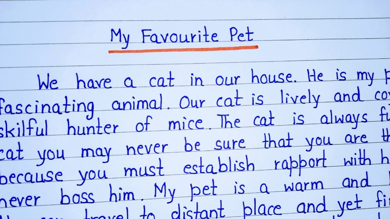 Essay on My Pet in English || Paragraph on My Pet in English || #extension.com