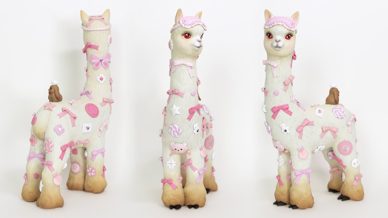 Creating the Sweetest Dream Guardian! “Sweet Dreams” Alpaca Clay Sculpture