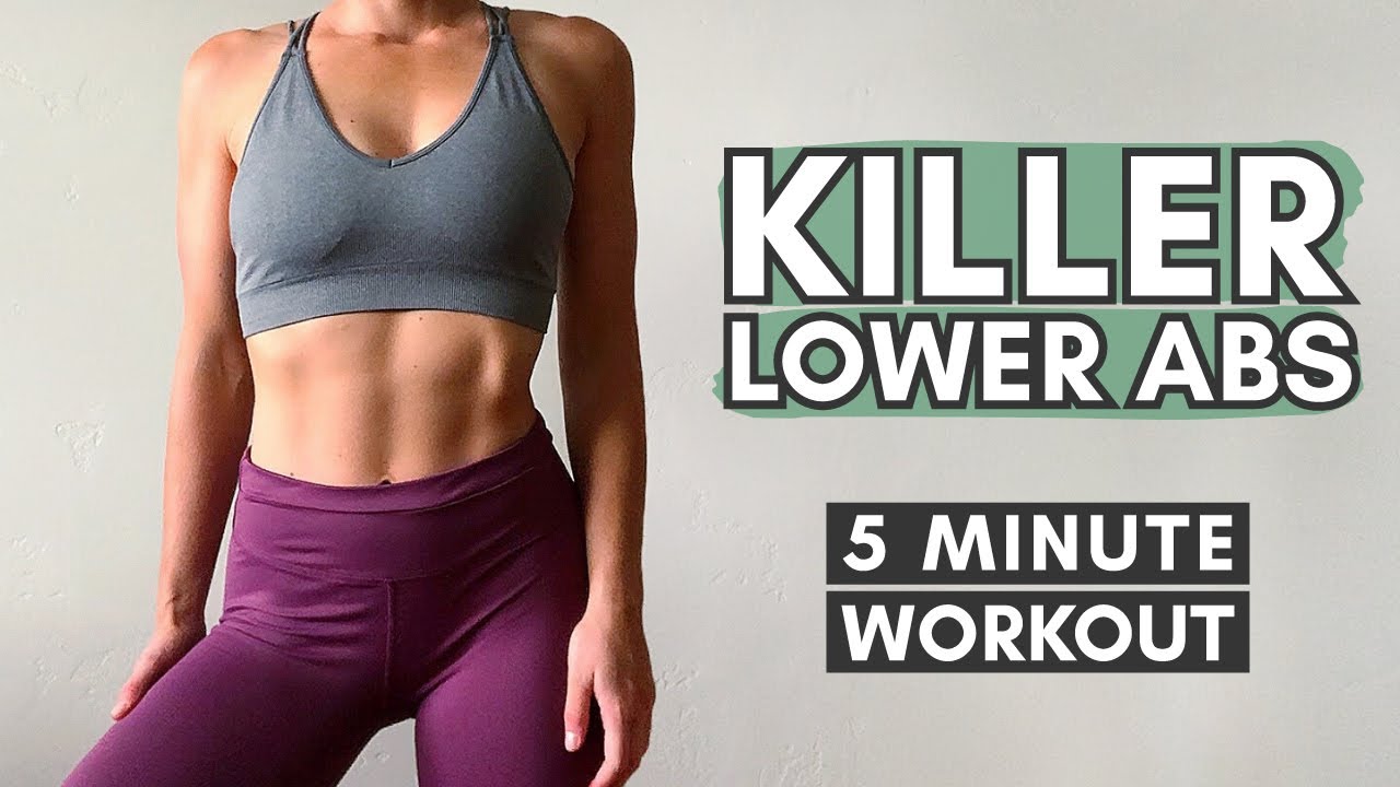 5 Minute KILLER LOWER AB WORKOUT