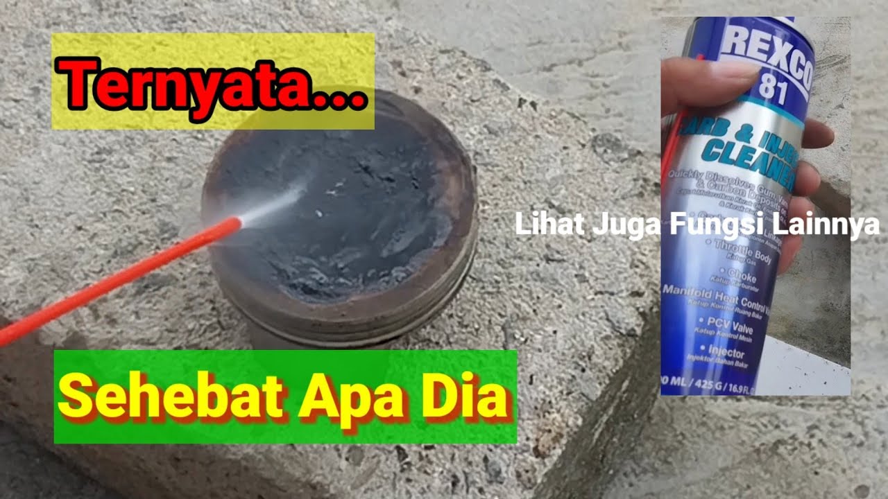 Uji Coba Kemampuan Carbon Cleaner dari Rexco 81 Carb And Injector Cleaner Untuk Ruang Bakar Piston