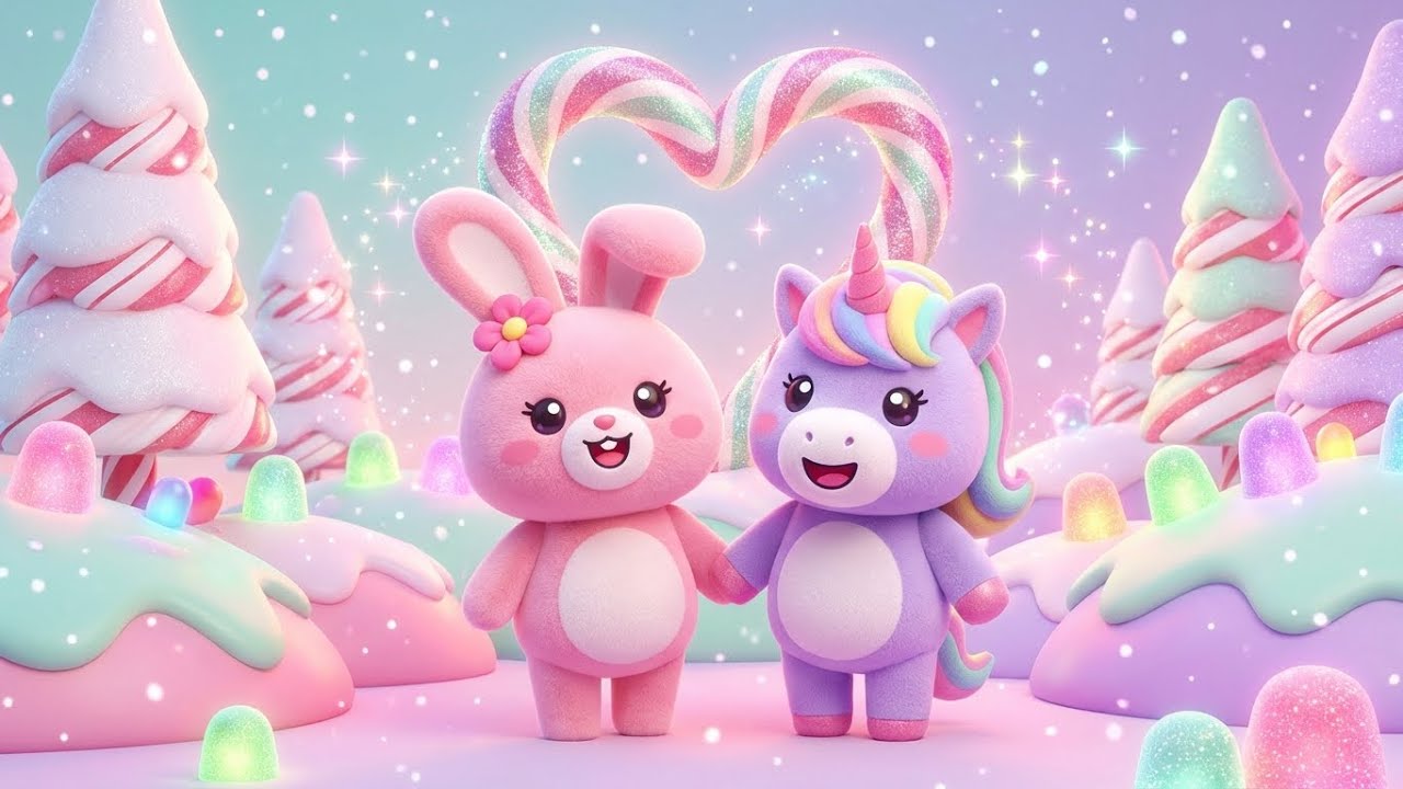 Cute Pastel Christmas Wonderland & Festive Music 🎀✨ | Plushie Friends in a Cozy Holiday World