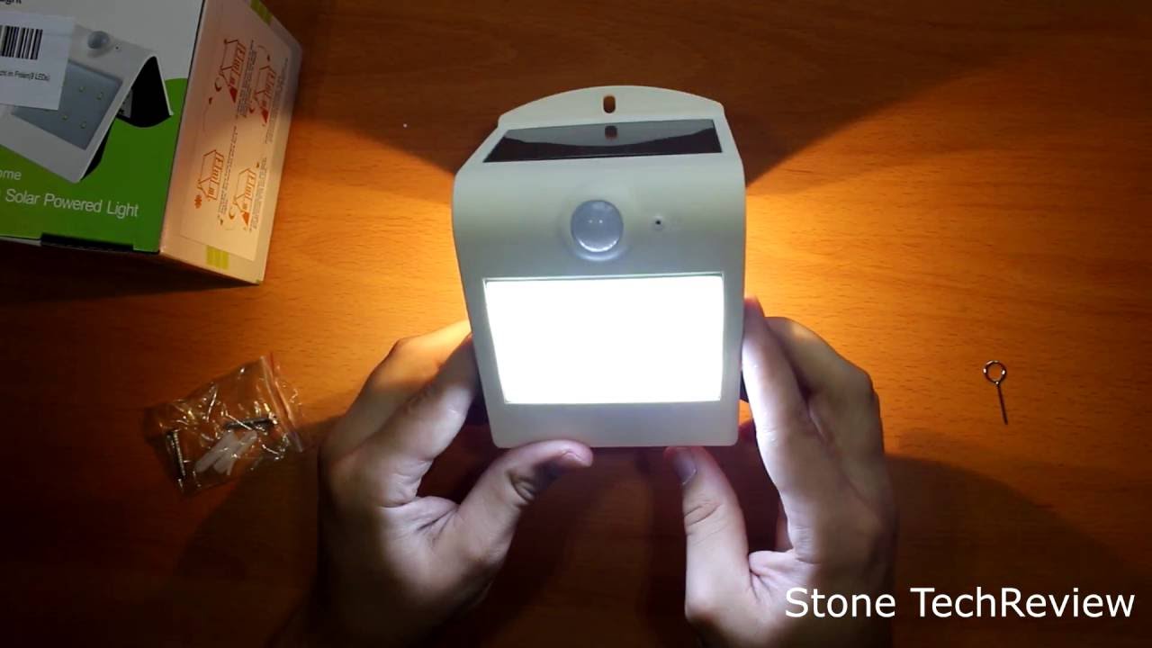 Unboxing HonestEast Solar LED Landschaft Leuchten Solar LED IP65 Solarlicht Bewegungssensor