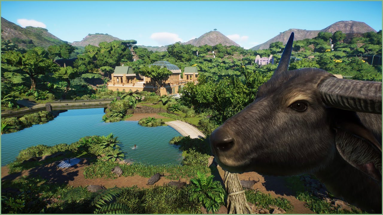 🐃 Simple natural water buffalo habitat | Conuco Zoo | Planet Zoo | speedbuild🥑