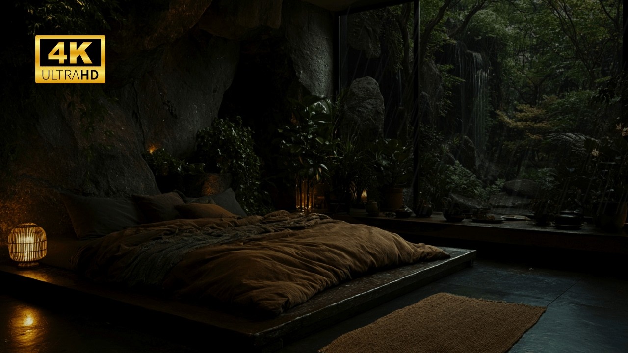 Cozy Storm Sanctuary – 10 Hours of Rain & Thunder for Deep Sleep