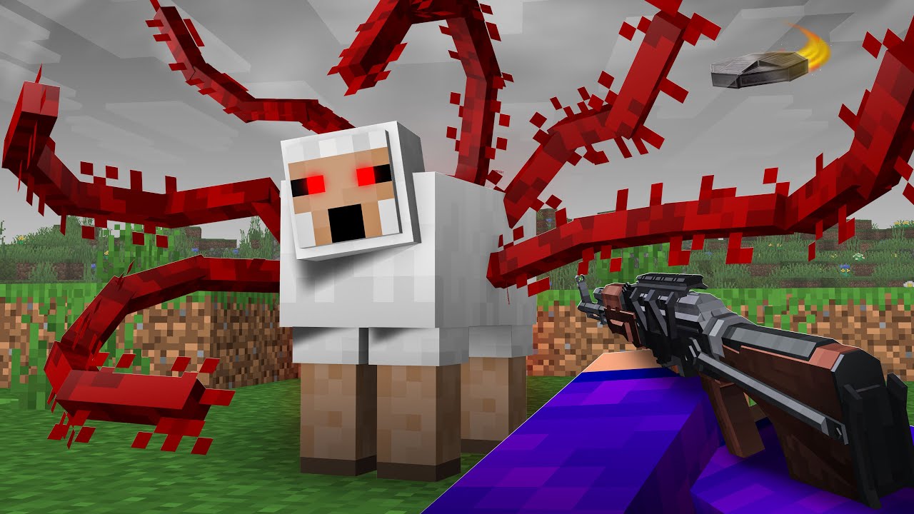 7 DIAS contra PARASITA ALIENÍGENA no MINECRAFT (mas eu instalei armas)