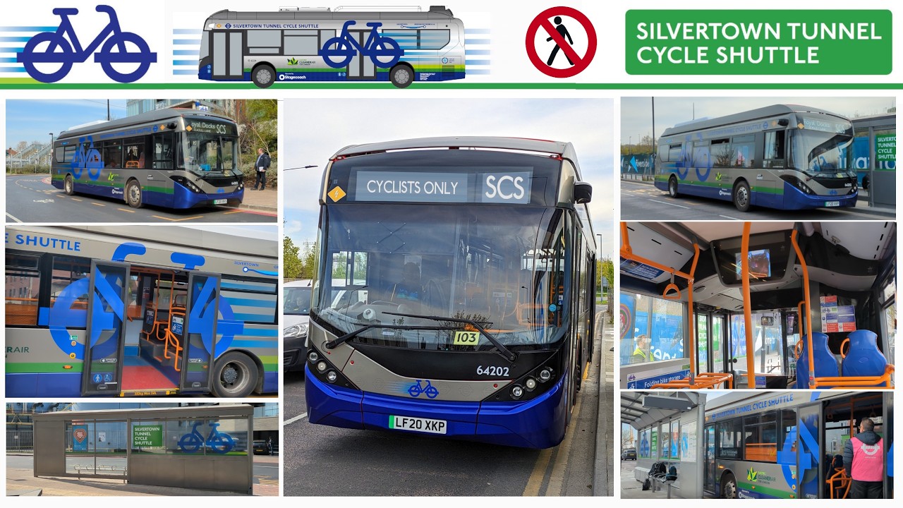 The SCS Silvertown Tunnel Cycle Shuttle Route EXPLAINED (TfL London Buses) Cyclists Only