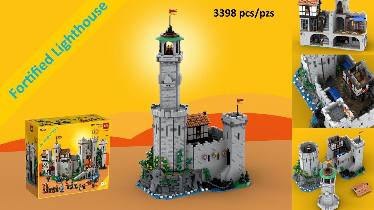 Review!Fortified Lighthouse 10305 Lion Knight's Castle Alternative Build