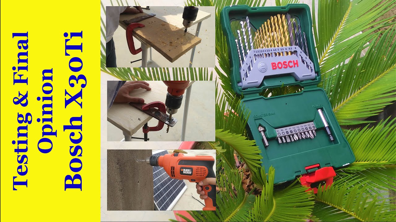 Bosch drill bit X30Ti testing and final opinion ... best drill bit set on amazon bosch drill bit