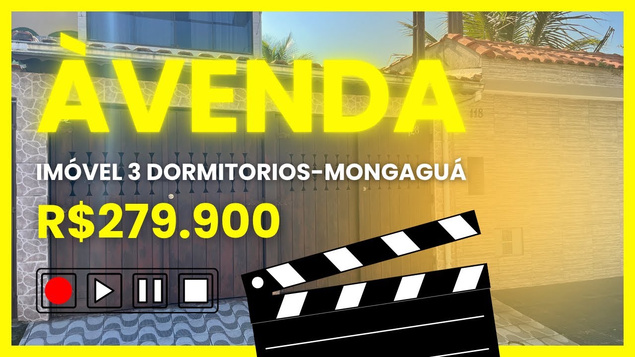 (Imóvel vendido )Lindo sobrado com 3 dormitórios apenas 300 metros do mar na praia de Mongaguá!!!