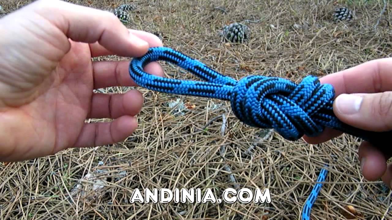 Nudo de ocho por seno (gaza de ocho por seno) - Figure-eight loop - Nó em oito duplo